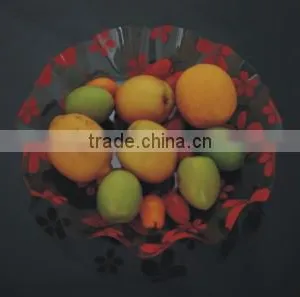 Round Plastic Serving Tray/fruit Tray /serving Tray/snack Tray thumbnail-1