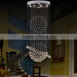 K9 Crystal Drop Rope Chandelier High Ceiling Pendant Lights 92039 thumbnail-2