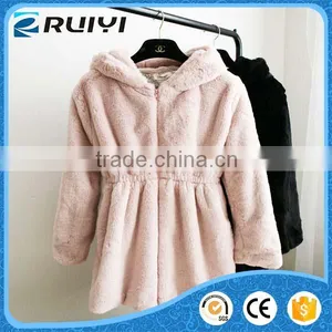 Korean Stylish Cashmere Artificial Fur Coat for Women thumbnail-1
