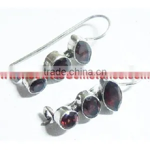 Exxotic Fine Fashionable 925 Sterling Silver Green Onyx Earrings Jewelry Wholesale, Gemstone Silver Jewelry Wholesale K1398, Gol thumbnail-1
