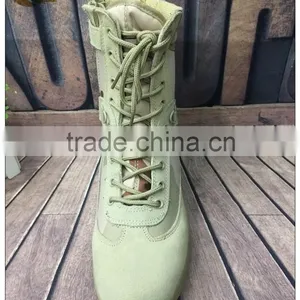 Wholesale Leather Camouflage Military Desert Tactical Boots With Zipper for Man thumbnail-3