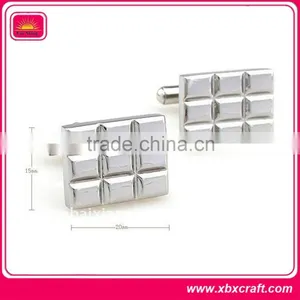 Polished and Ornament Silver Plated Cufflinks thumbnail-3
