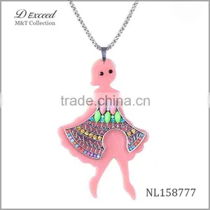 Cute Doll Pendant Necklace Fashion New Design Necklace 2015 NL158777-83 thumbnail-1