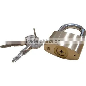 Double Locking Mechanism Cross Key Brass Padlock thumbnail-1