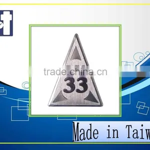 Promotional Car Aluminum Sepia Shamrock Green Creative Metallic Epoxy Sticker thumbnail-1