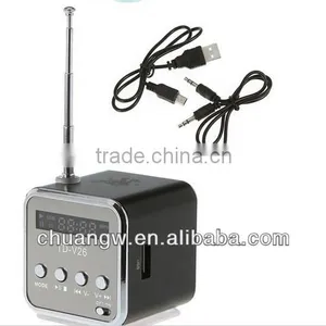 Portable Mini Speaker Micro SD TF Card USB Disk MP3 Music Player Amplifier FM Radio Sound Box thumbnail-1