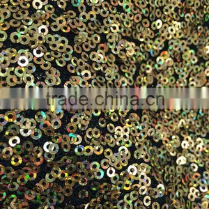 Embroidery Fabric or Gold Sequin or Silver Sequin Fabric thumbnail-1