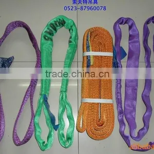 100% Polyester Fabric Round Slings Heavy Duty Load Belt thumbnail-4