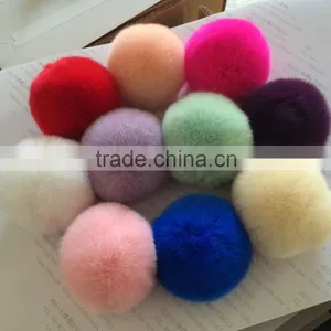 2016 Fashionable Soft Multicolor Cute Rabbit Fur Key Ring Key Holder Hangings Gift Unisex/ thumbnail-6