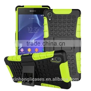 Wholesale Hybrid Shock Proof Stand Cell Phone Case For Sony Xperia z1 thumbnail-2