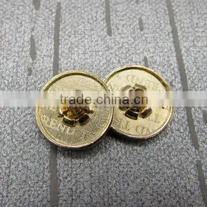 Special Design Logo At Back Gold Metal Jeans Button thumbnail-4