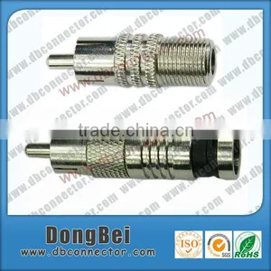 RCA Male and Female Cable Connectors Compression Jack Connector thumbnail-1
