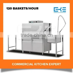 2016 Hood Type 120 Baskets Each Hour Widely Used Commercial Dishwasher thumbnail-1