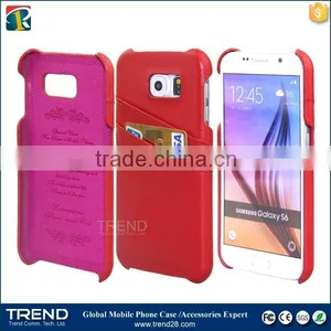 New Product Thin Card Slot pu Leather Case for Samsung Galaxy s6 thumbnail-3