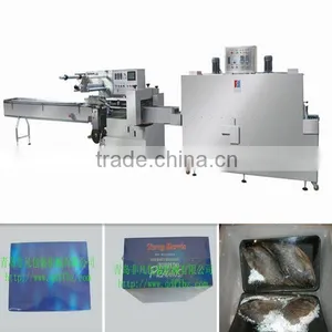 Pillow Type Frozen Seafood, Fish Shrink Packaging Machine thumbnail-1