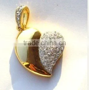 Hot !!! Jewelry Heart Pendrive in Different Color thumbnail-1