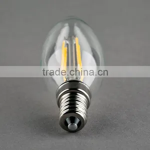 Mingshuai Chandelier LED Filament Bulb Candelebra C35 Full Glass Lamp 2W E14 Dimmable thumbnail-4