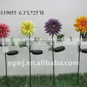 Metal Solar Flower for Garden Decoration YG119055 thumbnail-1