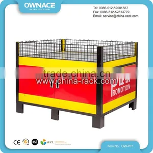 Supermarket Exhibition Stand Promotion Table With Guardrail thumbnail-1