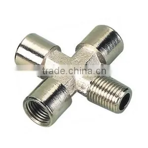 High Quality 2015 New Arrival Brass Cross Type Connector thumbnail-1