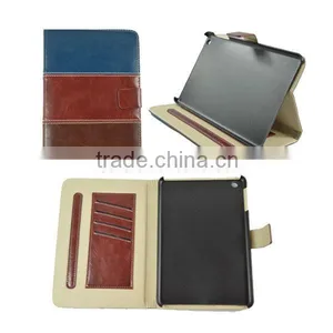 Mix Color Leather Stand Case for Ipad Mini thumbnail-1