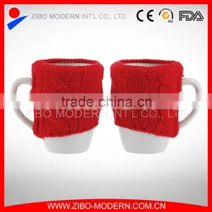 New Design 260ML Stoneware Tea Cup With X'mas Design Sweater Wholesale thumbnail-1
