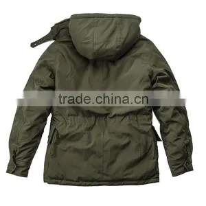 Classic Knee Length Warm Winter Overcoat With Hood Long Mens Coat thumbnail-3