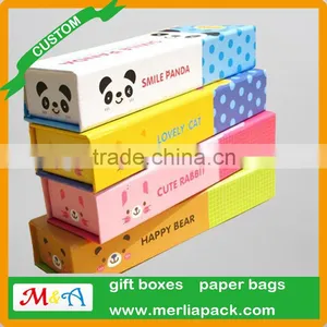 2016 Popular Stationery Paper Box Single Layer Pencil Cardboard Square Box thumbnail-3