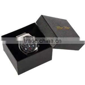 Cube Shape Luxury Black Watch Boxes WIth Pillow Cushion Inside thumbnail-2