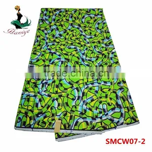 Newest Model Real Wax Fabric SMCW05 African Super Wax Print Fabric Wholesale thumbnail-6