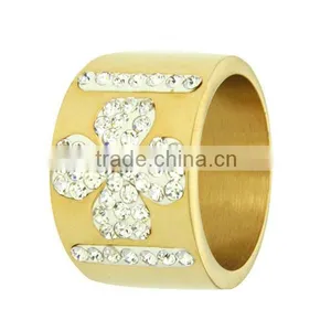 Plain Gold Navy Zicon Stone Ring Design for Couples thumbnail-3