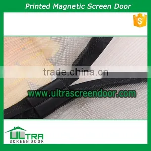Printed Sun Flower & Banana Magic Mesh Screen Curtain Door thumbnail-2
