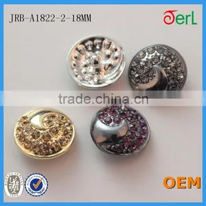 Hot Sales Popular Customized Alloy Rhinestone Buttons With Crystal for Jeans T-shirt Decoration thumbnail-5