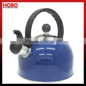 2.0L Blue Colour Stainlesss Steel Red Colour Whistling Kettle Tea Kettle Tea Pot thumbnail-2
