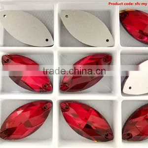 Wholesale Prices Superior Quality Fancy Glass Sew on Stone thumbnail-1