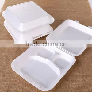 Foam Takeaway Food Container Three Lattice thumbnail-6