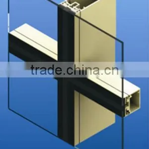 Aluminum Exterior Strucural Glass Curtain Wall for Building thumbnail-4