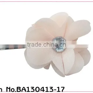 Fabric Flower Hair Pins Flower Hair Bobby Pins thumbnail-1