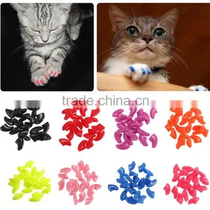 20 Pcs Colorful Soft Pet Dog Cat Nail Caps thumbnail-1