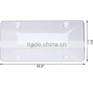 Pack Tinted Auto License Covers for Car, SUV, Truck & Van (Includes 2 Covers) | Protects License Plate / Novelty Cover Front thumbnail-2