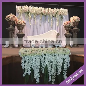 Wedding Church Background Haning Flower Stage Backdrop Hanging Flower Wholesale thumbnail-1