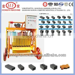 QMJ 4-45 Mobile CHB Block Machine in Philippines / QMJ4-45 Concrete Hollow Brick Making Machine for Sale in Philippines thumbnail-1