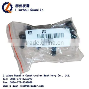 ZL50C CLG856 CLG842 CLG877 LIUGONG LOADER SPARE PARTS 00B0075 BOLTS AND NUTS EXCAVATOR PART GB5783-86 M8X20-8.8-ZN.D STL LIUGONG thumbnail-1