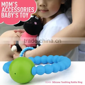 Wholesale Organic Baby Toys Sensory Baby Soothers Silver Baby Rattle thumbnail-5