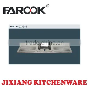 JZ-385 150*50cm Single Bowl Kitchen Sink With Drainboard thumbnail-1