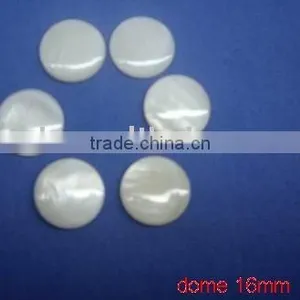 Cream White Convex River Shell Cabochons Beads thumbnail-1
