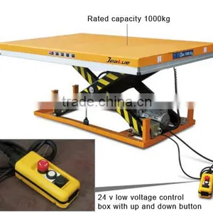 European Original High-quality AC Power Inmoveable 4T Motorcycle Standard Electric Double Scissor Lift Table thumbnail-2