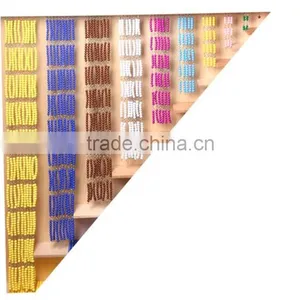 Preschool Teaching Aids Math Montessori Material Beads and Frame thumbnail-5