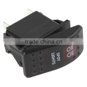 Waterproof Carling Style Spot Light Rocker Switch 12V 20A / 24V 10A 5 Pin ON-OFF for Car Boat Trailer ( Red / Blue LED Light ) thumbnail-3