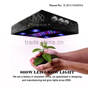 Narshydro Reflector 600W Hydroponics System Vertical Led Grow Light,3W Epistar thumbnail-1